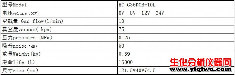 HCG36DCB-10L參數(shù)